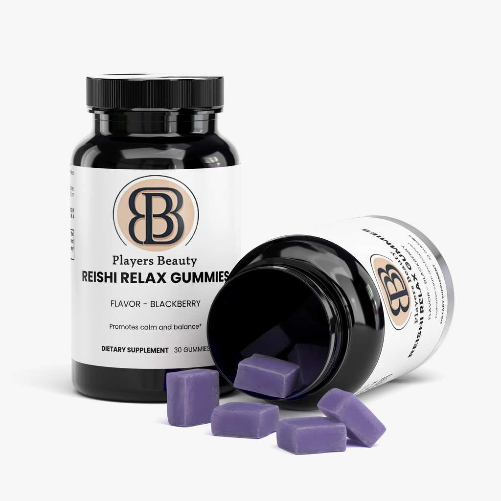 Players Beauty Blackberry-Flavored Reishi Relax Gummies