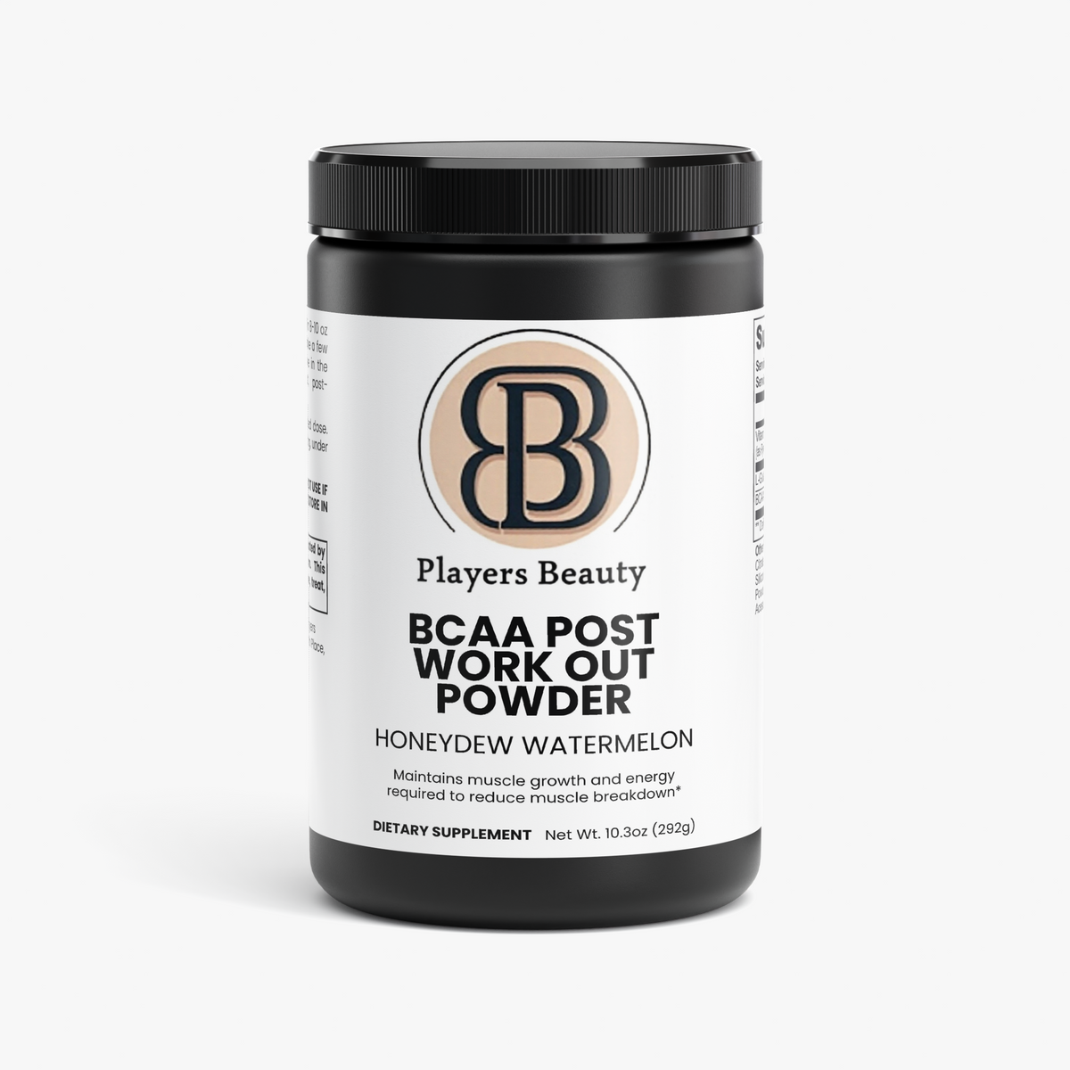 Players Beauty (Honeydew Watermelon) BCAA Post Workout Powder
