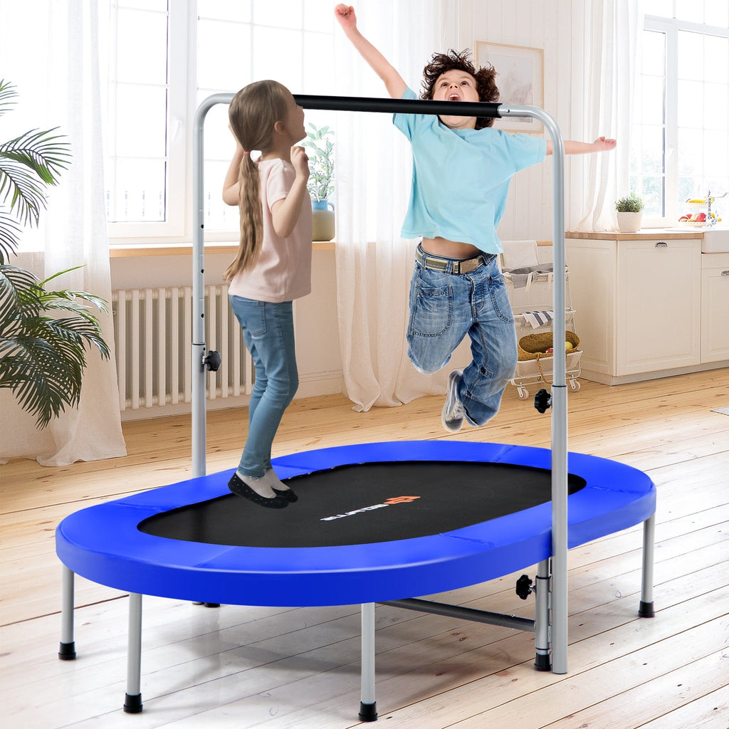 2-Person Foldable Mini Kids Fitness Rebounder Trampoline