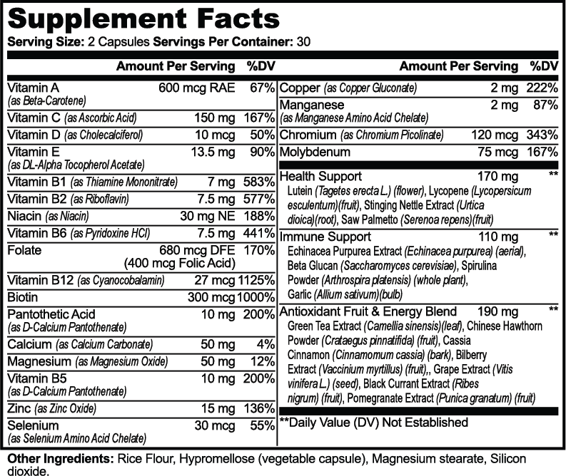 Players Beauty MVP Multivitamin