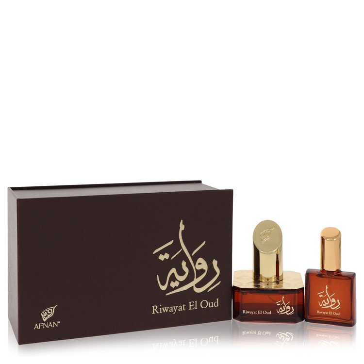 Afnan Riwayat El Oud Eau de Parfum Spray + Free Travel Spray 1.7 oz for Women