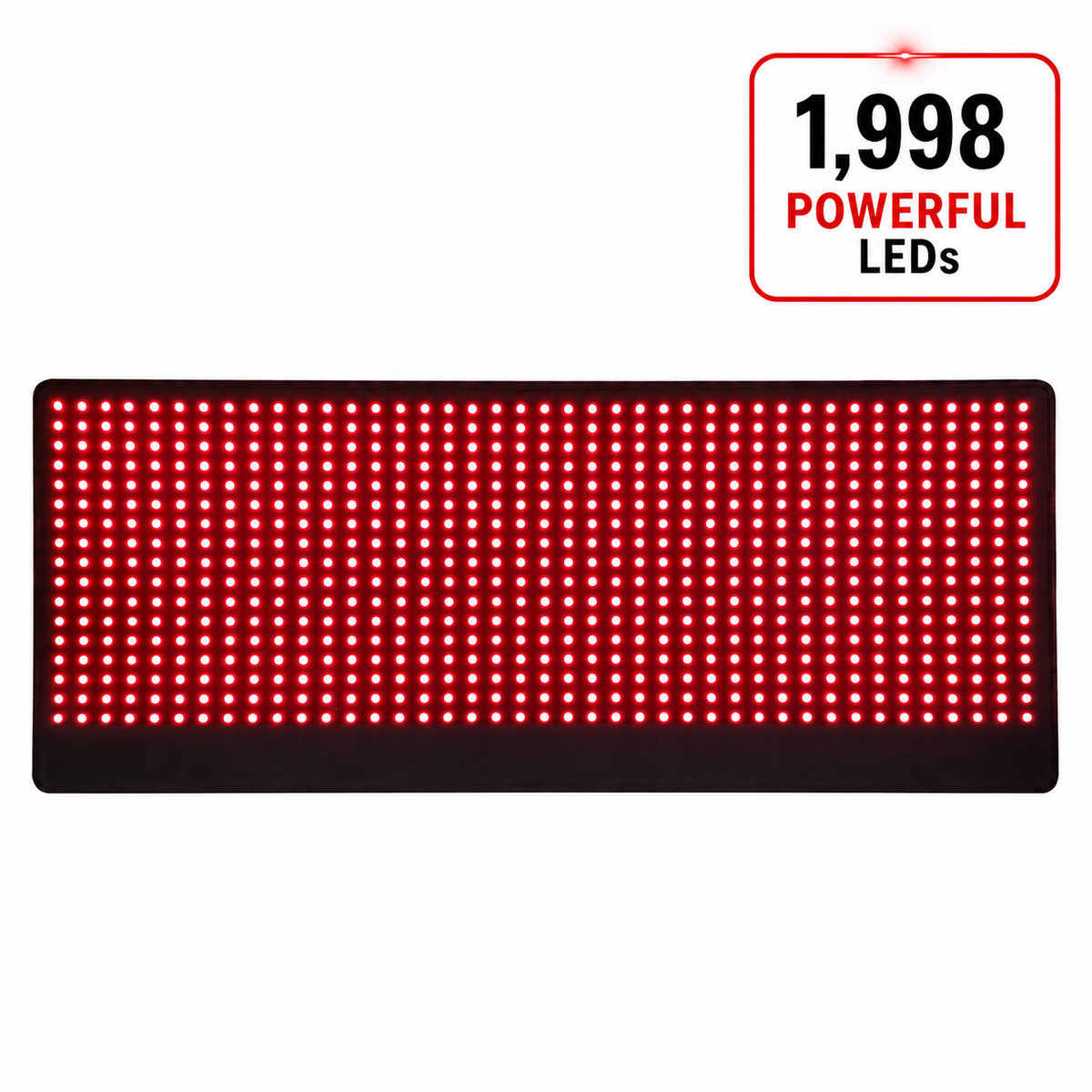 Red Light Pro Devices Large Red Light Therapy Pad – 27" x 11" with 1,998 LEDs to Help Support Pain Relief & Recovery