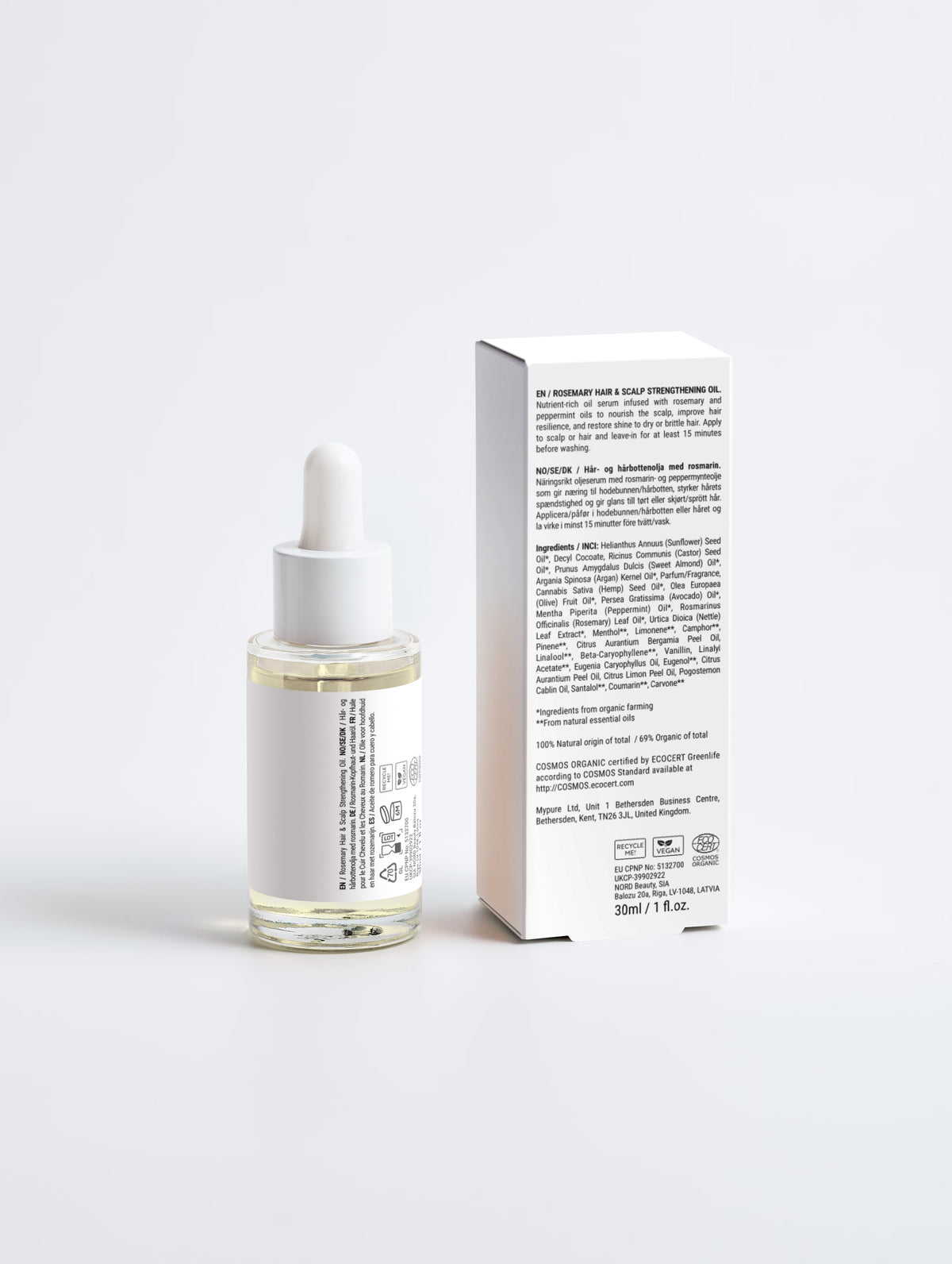 Players Beauty Rosemary + Peppermint Hair & Scalp Strengthening Oil
