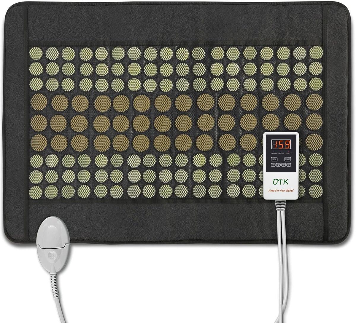 Far Infrared Natural Jade and Tourmaline Heating Pad, 31" x 21"