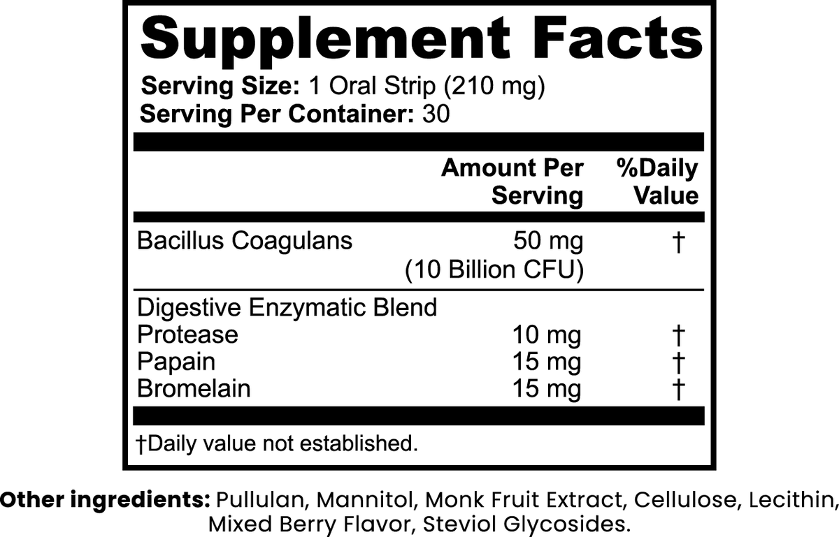 Players Beauty Digestive + Gut Health Strips