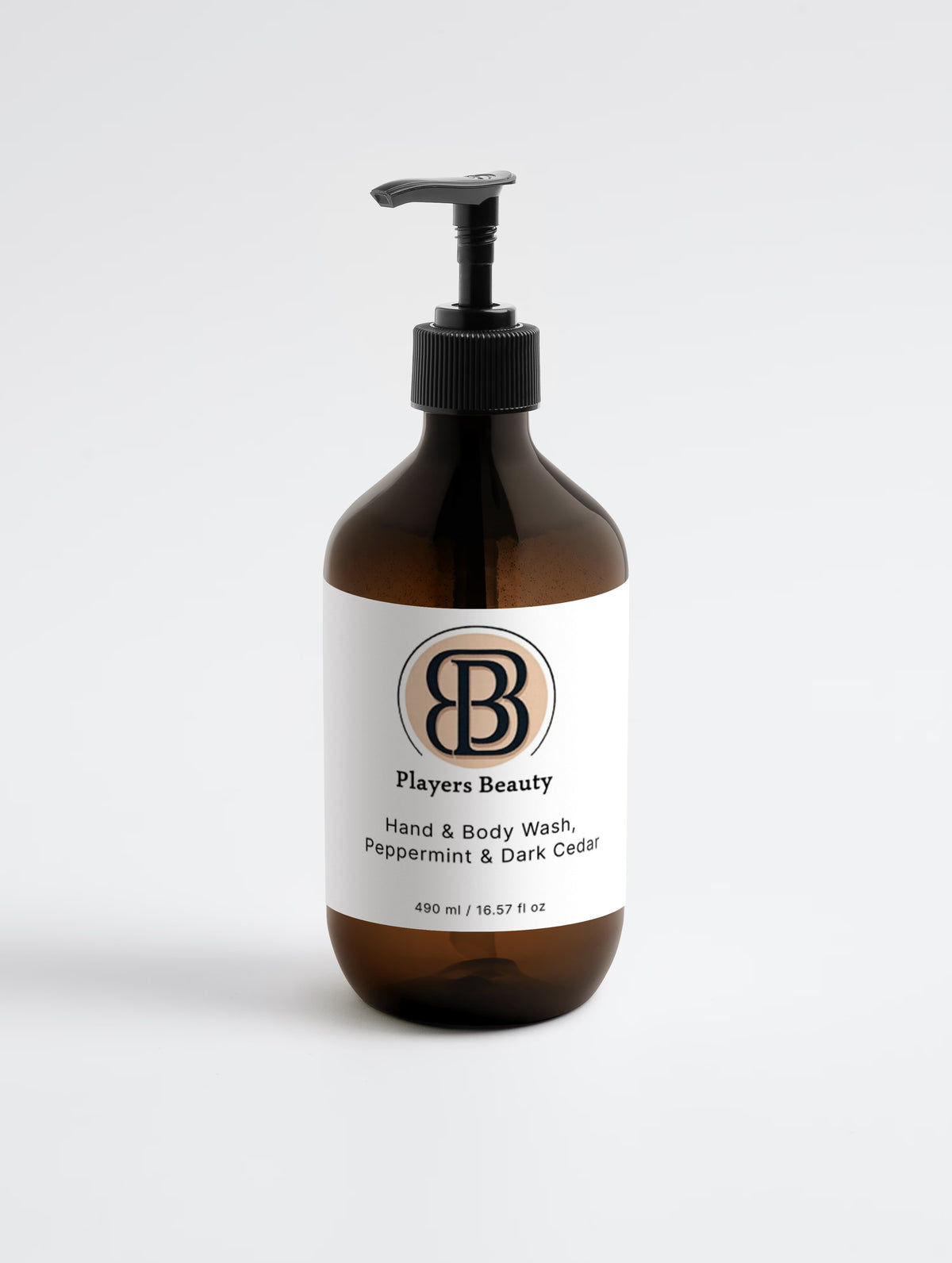Players Beauty Hand & Body Wash, Peppermint & Dark Cedar