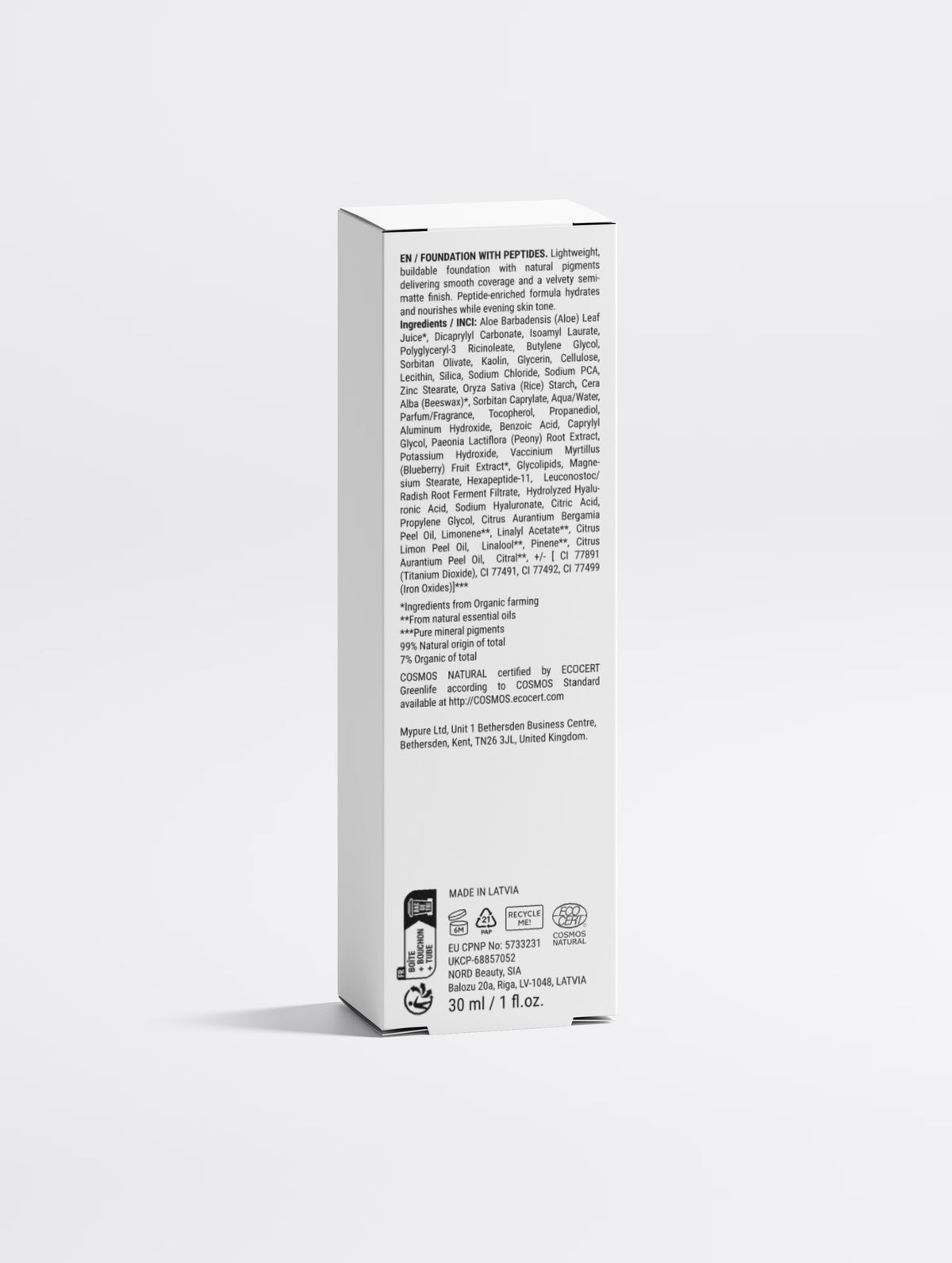Players Beauty Foundation with Peptides, 44